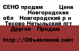  СЕНО продам 2017 › Цена ­ 1 300 - Новгородская обл., Новгородский р-н, Тесово-Нетыльский пгт Другое » Продам   